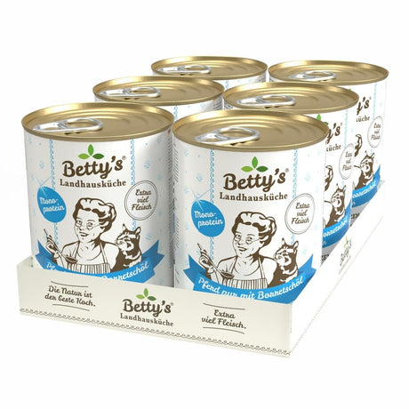 Betty's Monoprotein Katzenfutter Pferd PUR