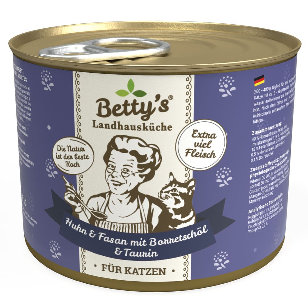 Landhausküche Katze Huhn & Fasan