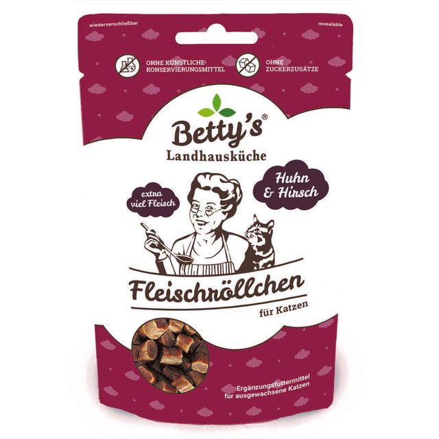 Leckere Katzensnacks mit extra viel Fleisch vom Huhn & Hirsch