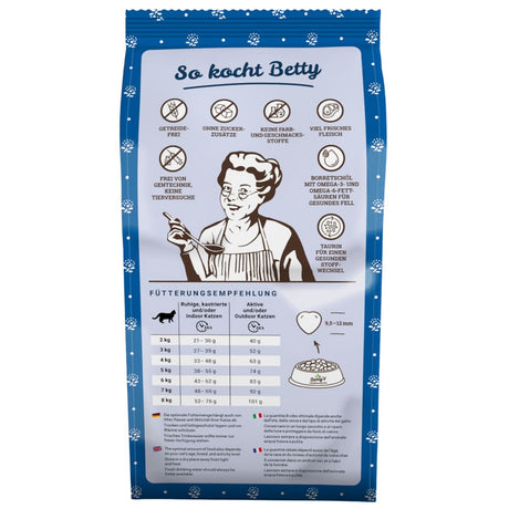 Betty's Katzen Trockenfutter Adult Huhn und Forelle