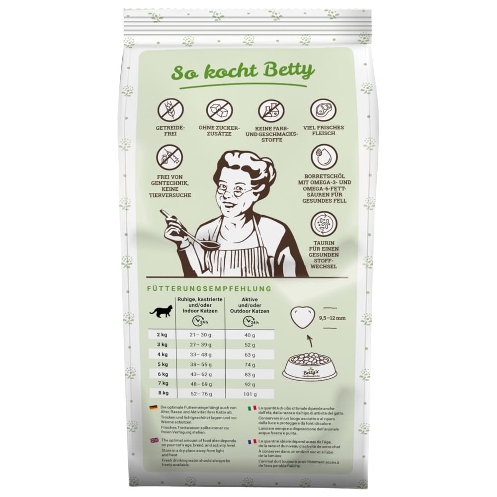 Betty's Katzen Trockenfutter Adult Kaninchen pur