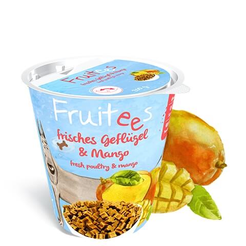 Hundesnacks getreidefrei mit Mango und Geflügel