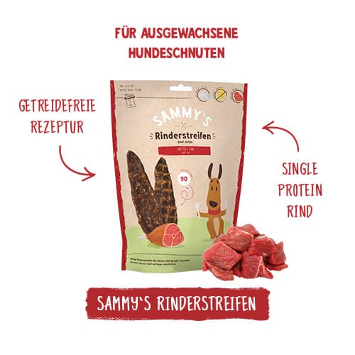 Sammy's Hundesnacks - Rinderstreifen