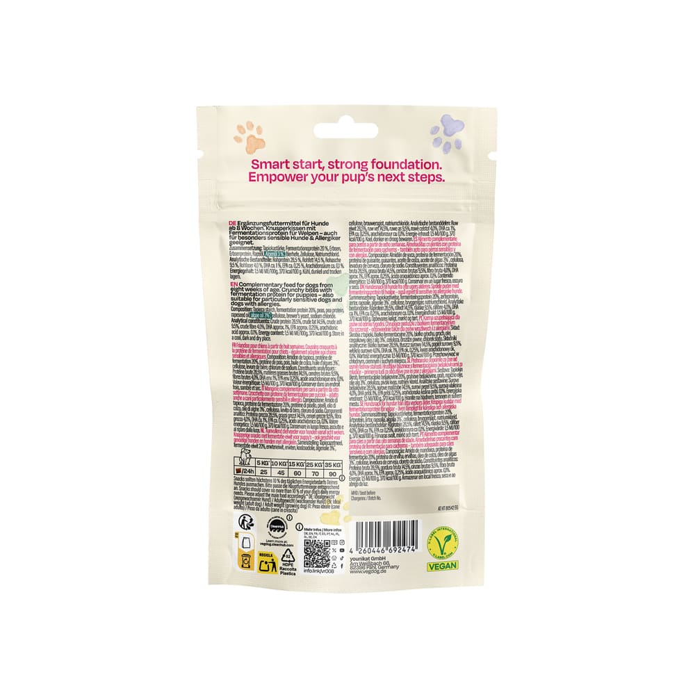 Vegdog Brainy Bites Hypoallergener Welpen Snack