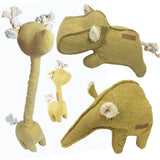 D&D Home Plüsch Spielzeug für Hunde aus Chenillestoff gelb