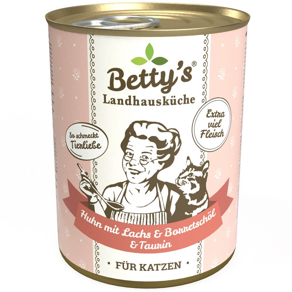 Landhausküche Katze Huhn & Lachs