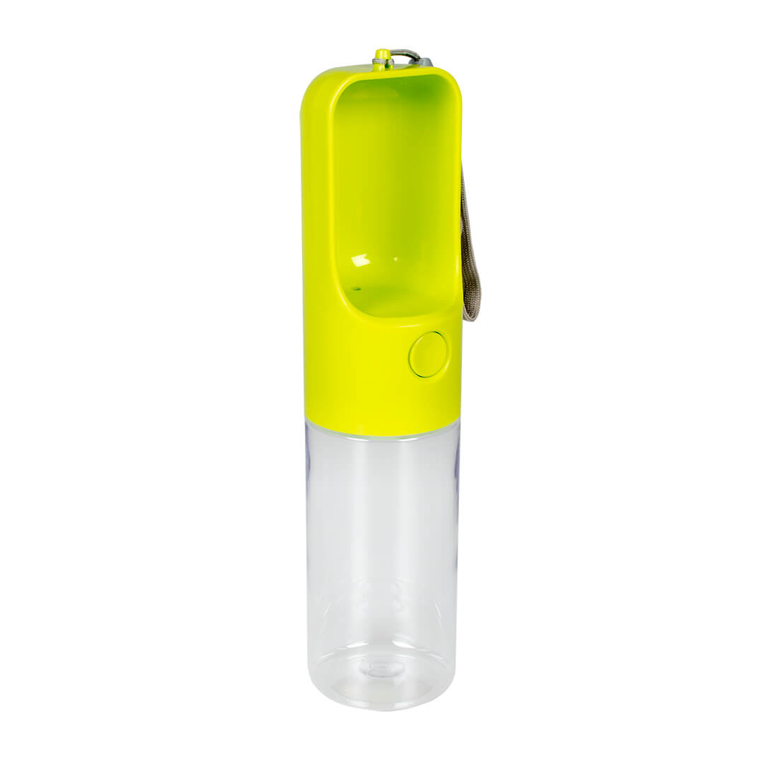 Wasserflasche für Hunde in neongrün