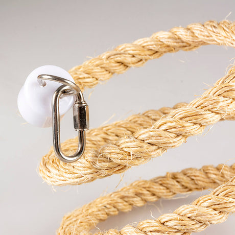 Kletterspirale aus Sisal mit Glöckchen