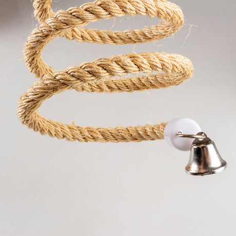 Kletterspirale aus Sisal mit Glöckchen