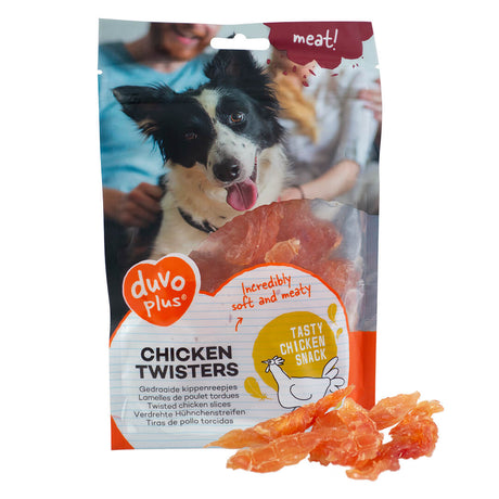 Gedrehte Filets von der Hühnerbrust für Hunde