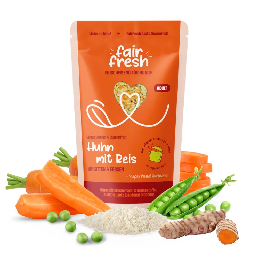 FairFresh frisches Menü für Hunde Huhn mit Reis