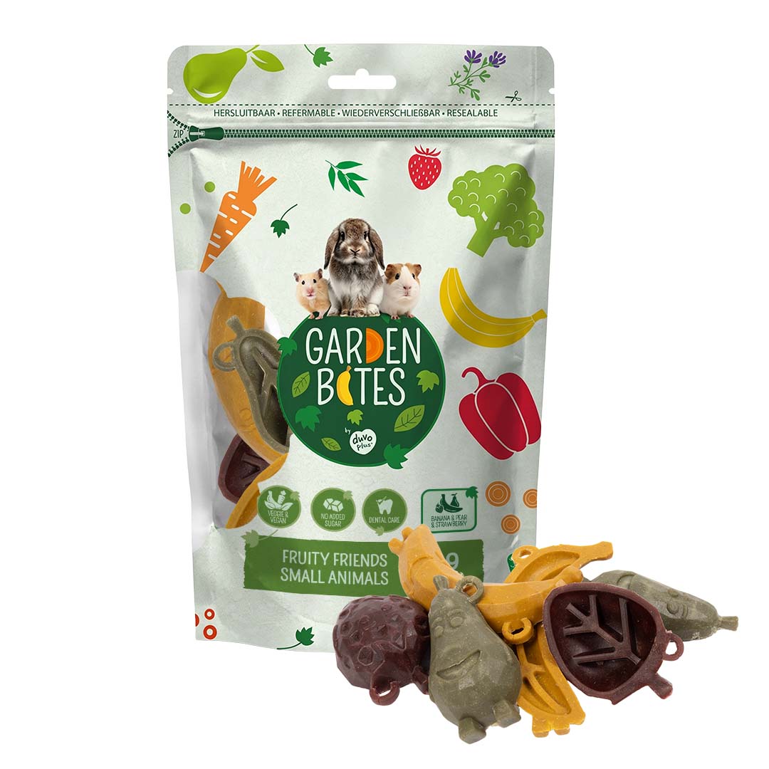 Garden Bites Fruity Friends Small Animals - vegane Snacks für Nagetiere