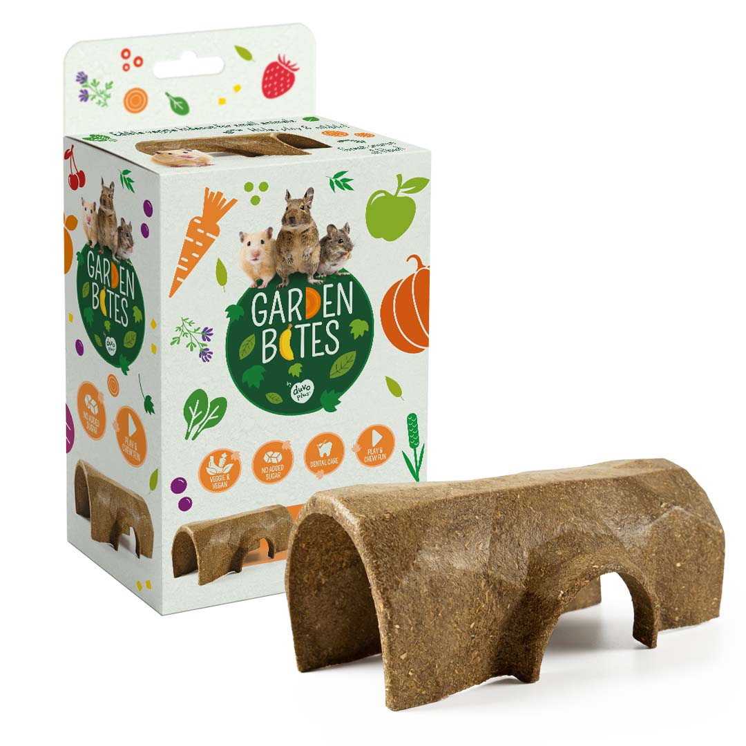 Garden Bites Veggie Nibble Trunk Small Animals - veganes Nagerhäuschen