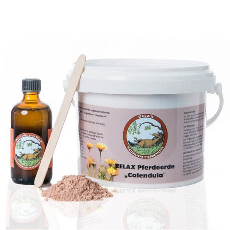 Heilerde für Pferde mit Calendula