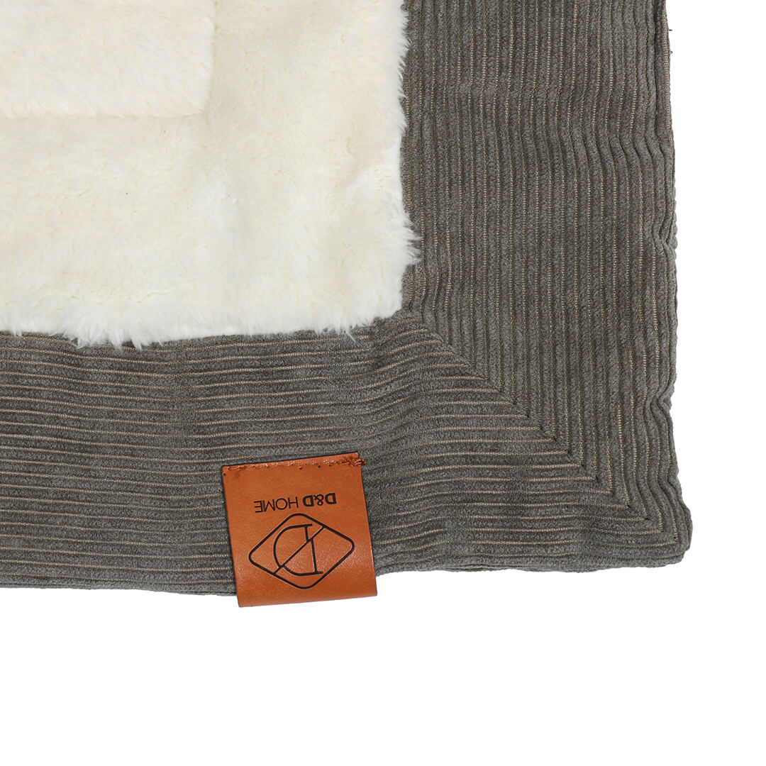 Hundedecke grün D&D Comfy Plaid mit Teddyfell