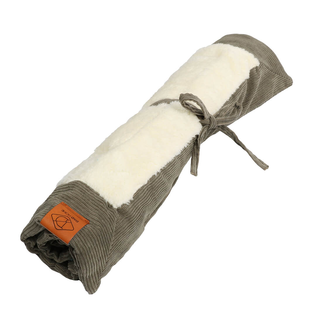 Hundedecke grün D&D Comfy Plaid mit Teddyfell