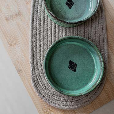 D&D Home Futternapf Jasper – 1400 Ml, Ø 20 Cm, Glasierte Keramik In Sand Grün, Spülmaschinenfest