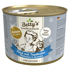 Landhausküche Katze Senior Rind mit Truthahn