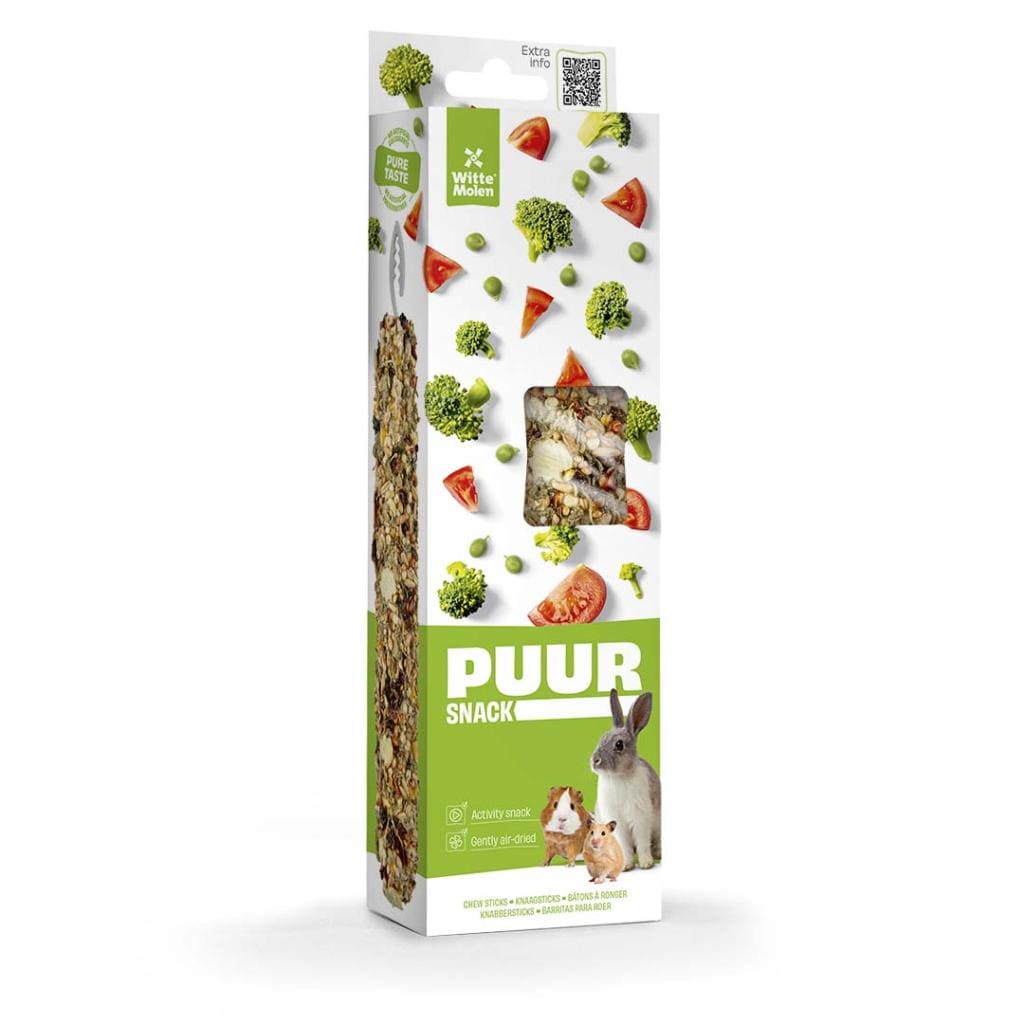Puur Nagersnack XXL Sticks mit Erbse und Tomate