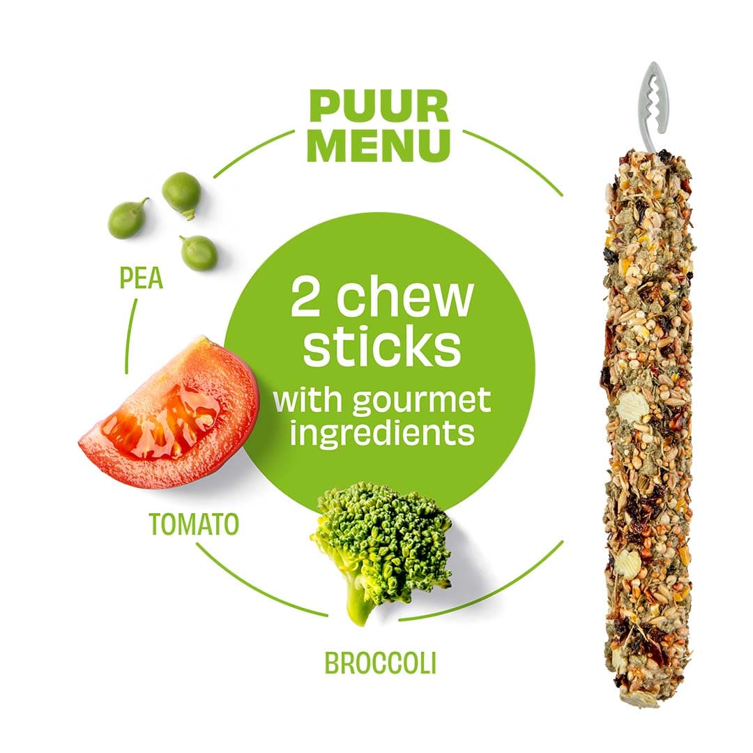 Puur Nagersnack XXL Sticks mit Erbse und Tomate