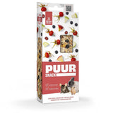 Puur Kaninchen und Nagersnack mit Apfel und Beeren