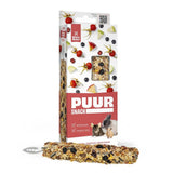 Puur Kaninchen und Nagersnack mit Apfel und Beeren
