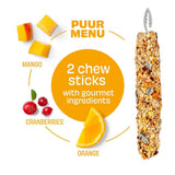 Puur Kaninchen und Nagersticks mit exotischen Früchten