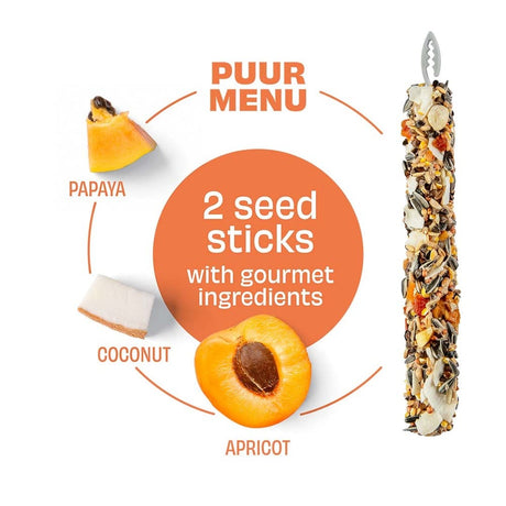Puur Papageien und Agaporniden Sticks Papaya Aprikose