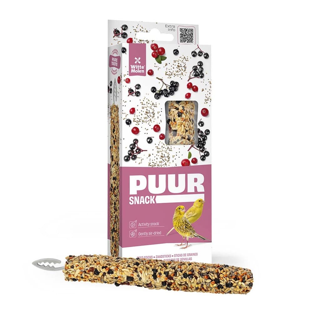 Puur Snack Sticks für Kanarienvögel Holunder Chia
