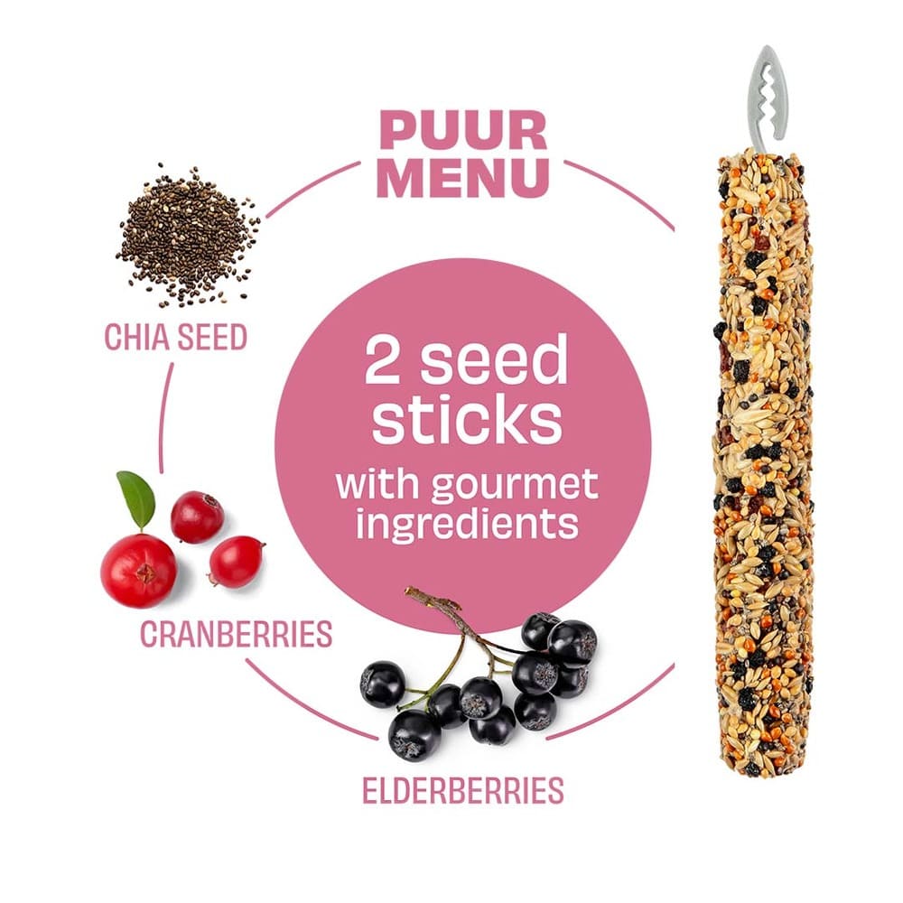Puur Snack Sticks für Kanarienvögel Holunder Chia