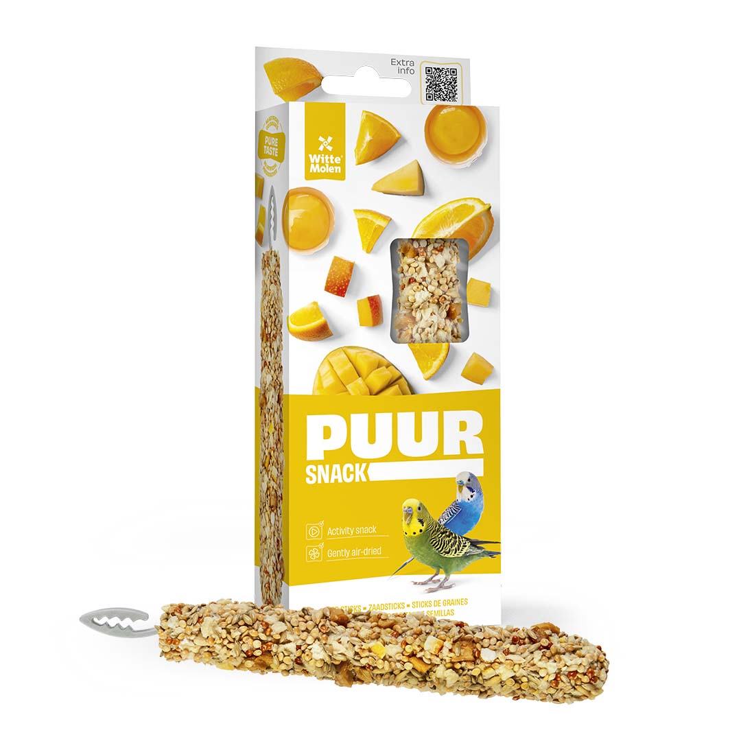 Puur Sticks für Wellensittiche Orange Mango