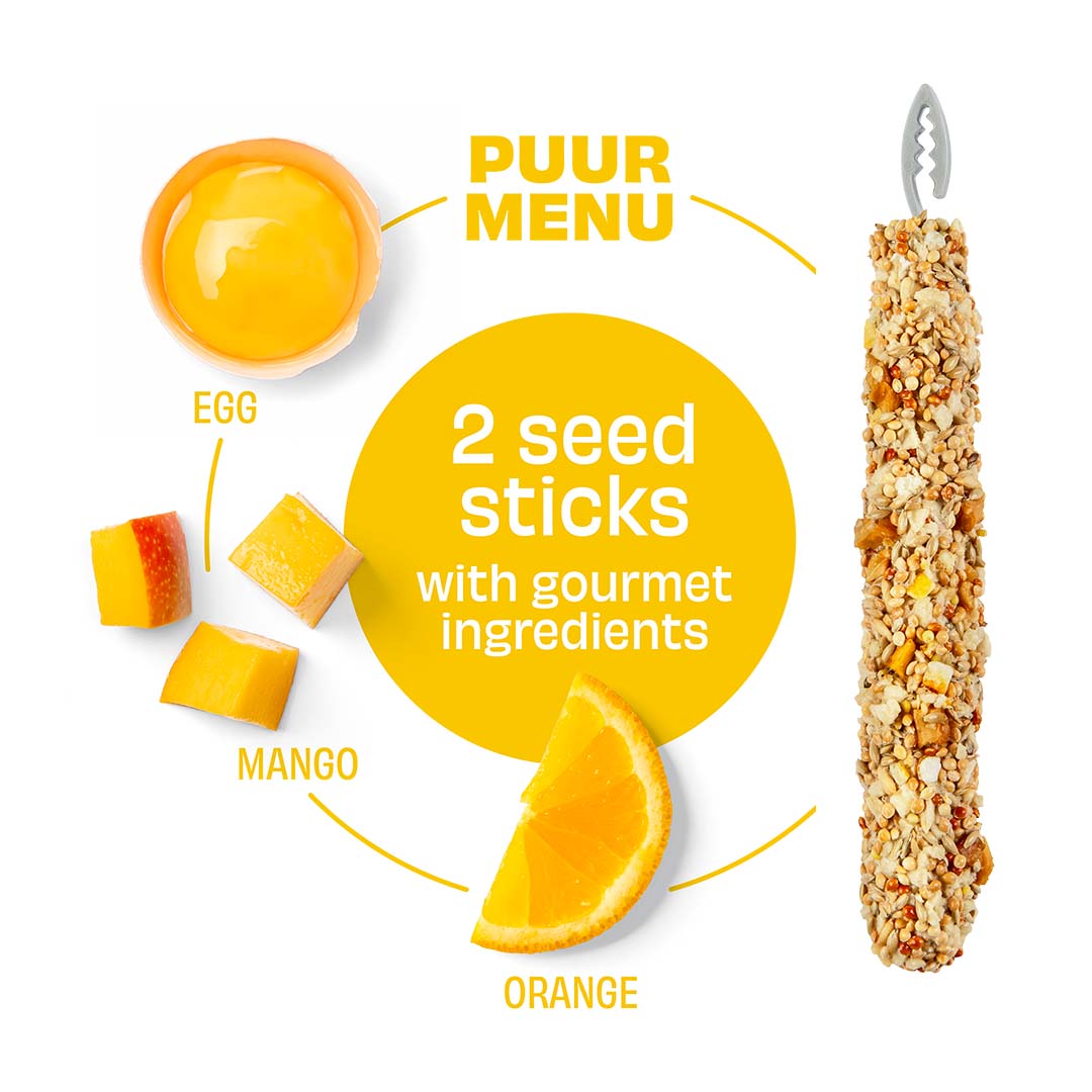 Puur Sticks für Wellensittiche Orange Mango