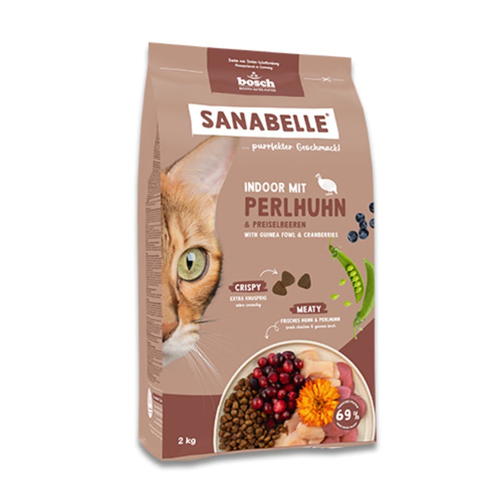 Sanabelle Indoor mit Perlhuhn & Preiselbeeren