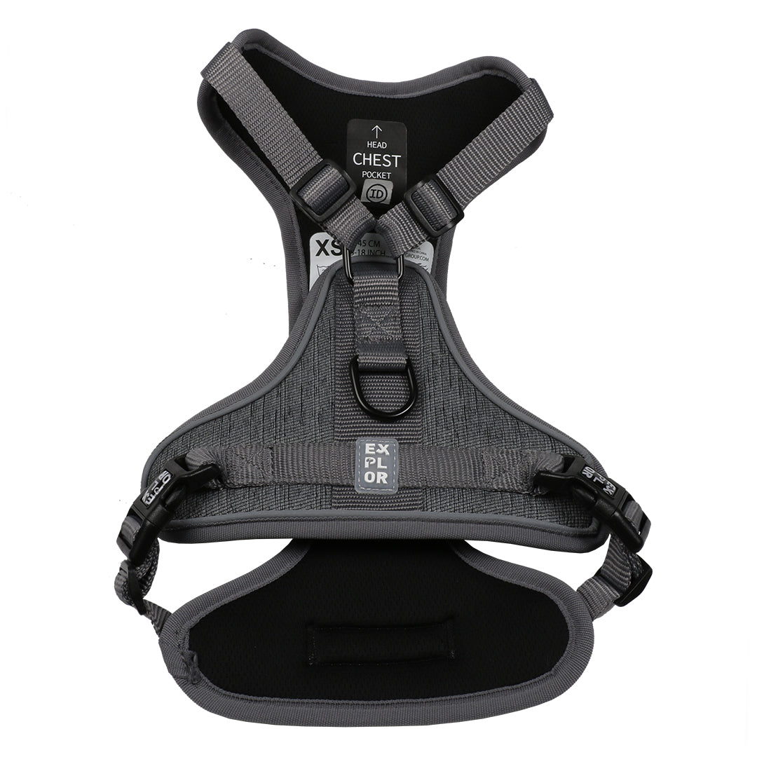 Duvo+ EXPLOR Ultimate Fit Geschirr Silber