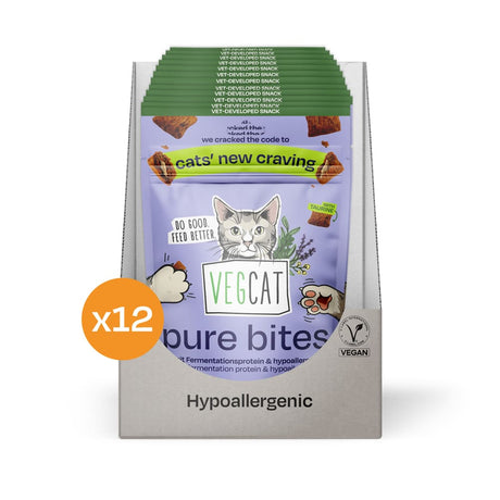 VEGCAT Pure Bites Katzensnacks mit Taurin