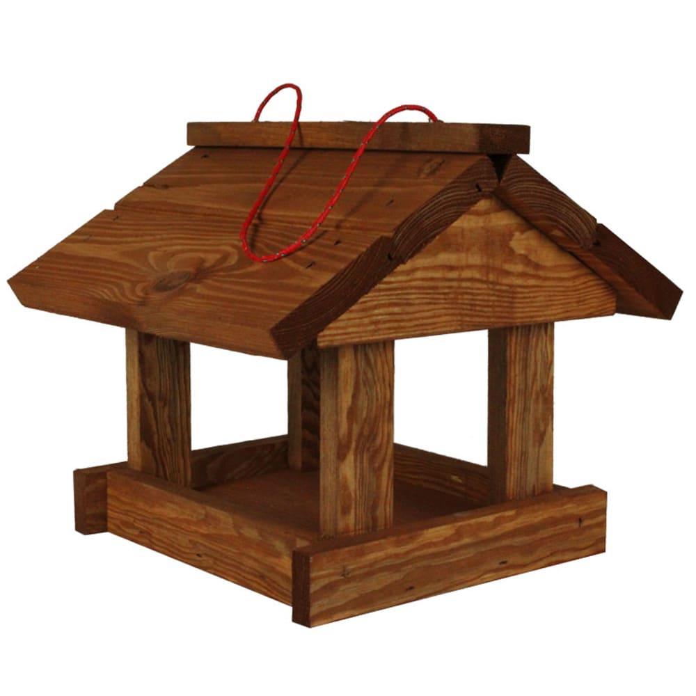 Futterhaus für Wildvögel aus Massivholz