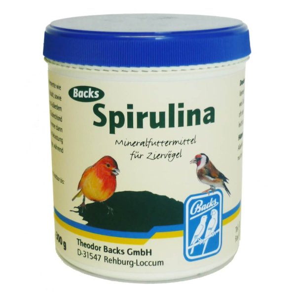 Backs Spirulina für Vögel