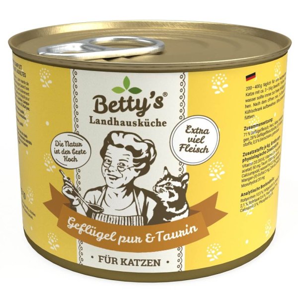 Bettys Landhausküche Katze Geflügel pur